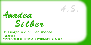 amadea silber business card